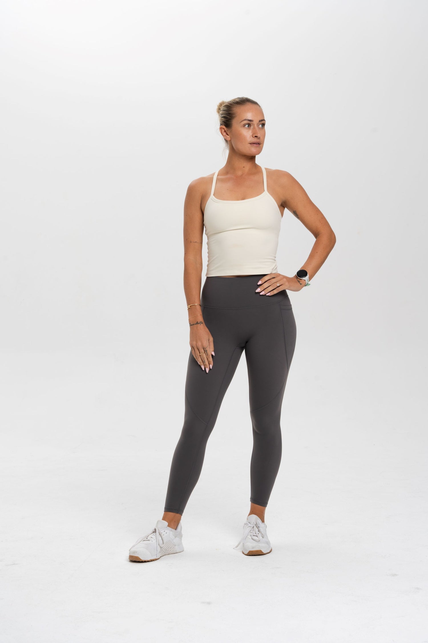 Luxe Line Leggings - Charcoal