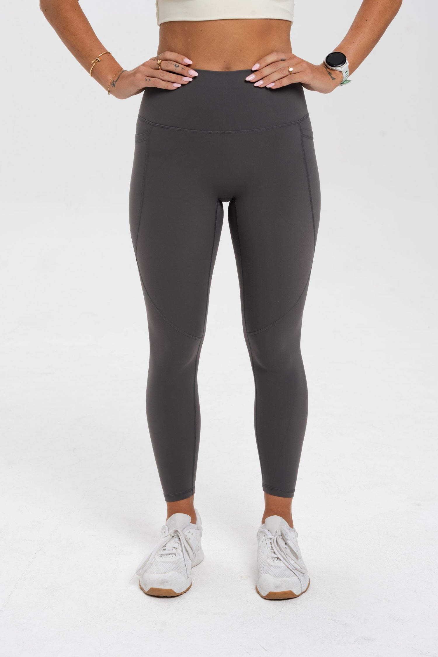 Luxe Line Leggings - Charcoal